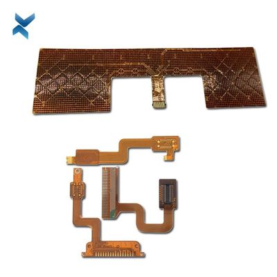 Customized PI Flexible PCB Board , Industrial PCB Assembly HASL Surface Treatment