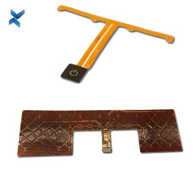 Customized PI Flexible PCB Board , Industrial PCB Assembly HASL Surface Treatment