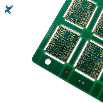 Half Hole Dark Green Isola PCB Double Side For Electronic Landline