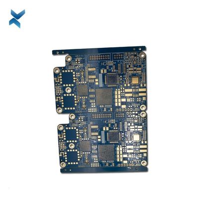 Blue HDI PCB Board , Print Circuit Boards Rogers Material For VR