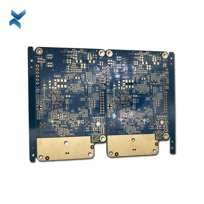 Blue HDI PCB Board , Print Circuit Boards Rogers Material For VR