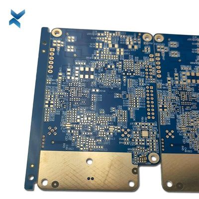 Blue HDI PCB Board , Print Circuit Boards Rogers Material For VR