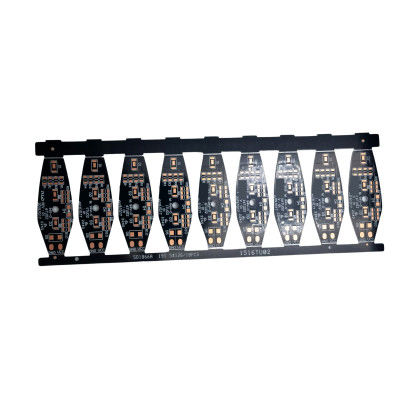 Aluminum Quick Turn PCB Assembly Prototype Black Color For LED Light
