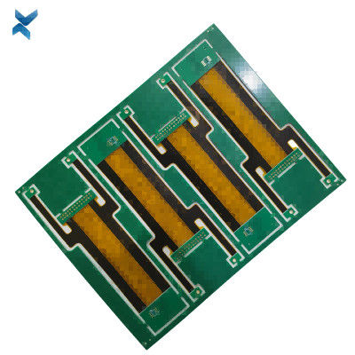 High Aspect FR4 FPC Rigid Flex PCB Board Immersion Gold Surface