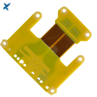 Single Sided Rigid Flex PCB Board With HASL Immersion Gold Surface Finishing
